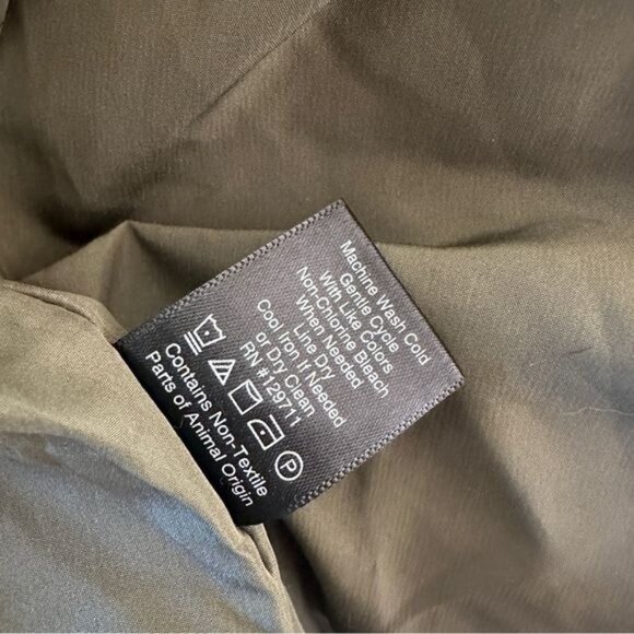 Jenni Kayne Long Down Puffer Jacket in Sage Green Size L - Picture 11 of 12